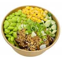 Poke bowl yakitori kip (Halal)* 3 stokjes